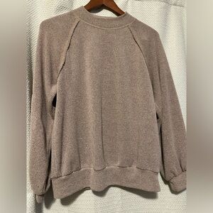 Lush Taupe Crew Neck Sweater